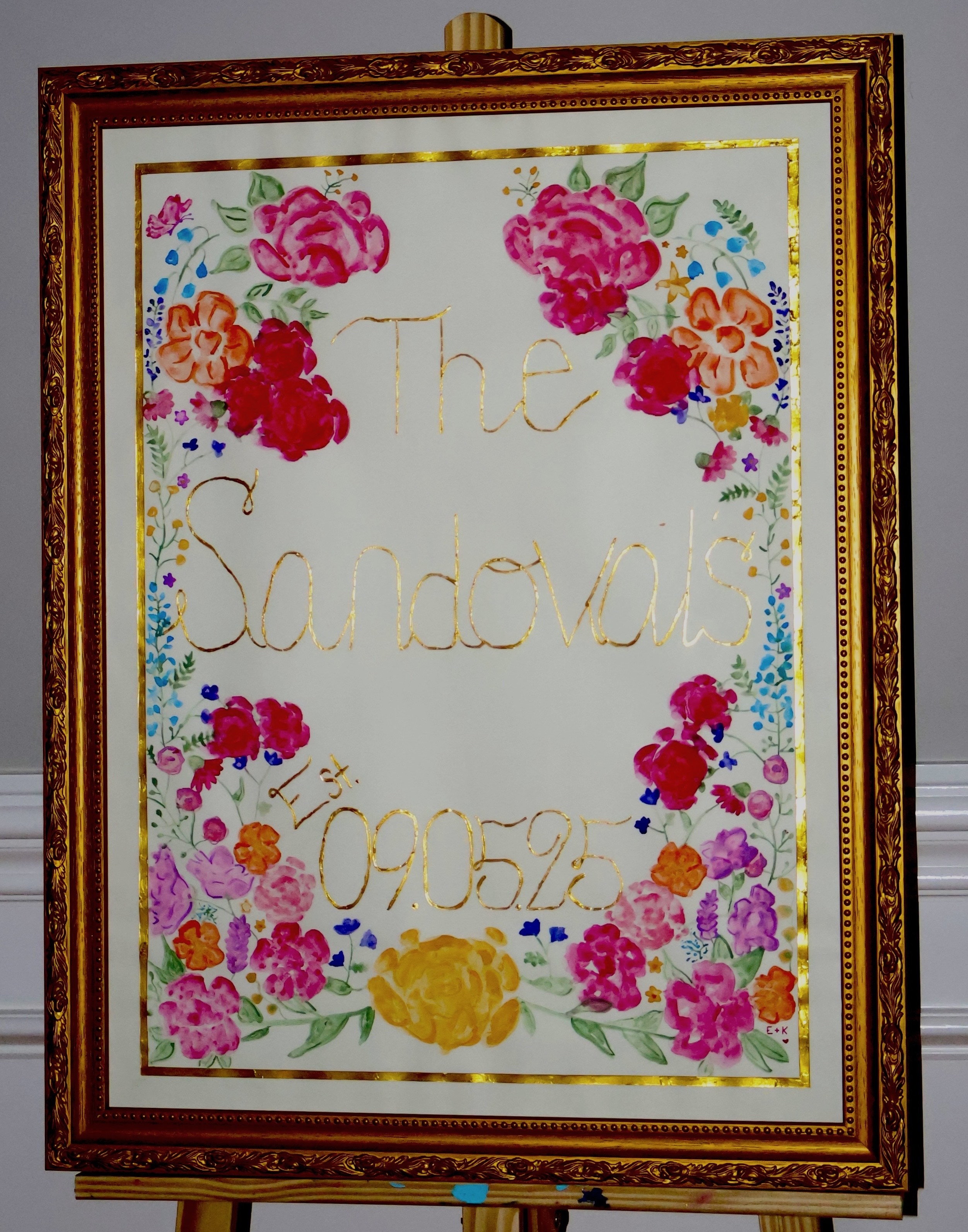 Previous Commission - Wedding Welcome Sign